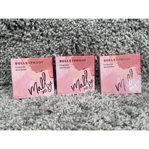 Lot of 3 Mally Bulletproof Powder Bronzer Medium Matte Finish 3161 0.38 Oz New